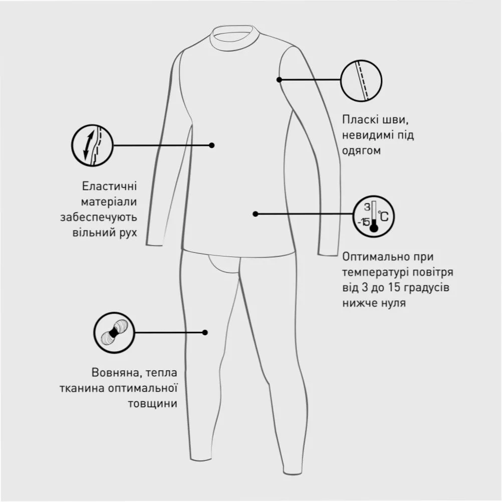 Термофутболка женская Hetta с шерстью